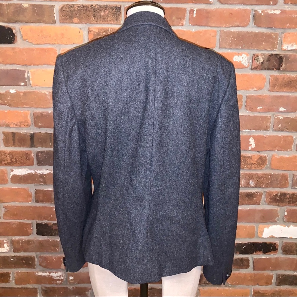 Pendleton Womens Gray Single Button Wool Blazer S… - image 4